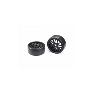 Arrowmax 1/8 gt pneu moyen collé noir (2) AM-042705