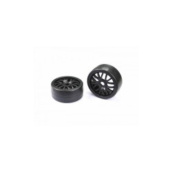 Arrowmax 1/8 gt pneu moyen collé noir (2) AM-042705