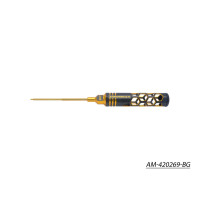 Arrowmax Ball Driver Hex Wrench .063 (1/16") X 100mm Black Golden AM-420269-BG