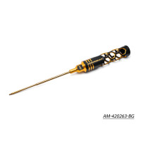 Arrowmax Ball Driver Hex Wrench .093 (3/32") X 120mm Black Golden - Discontinued AM-420293-BG