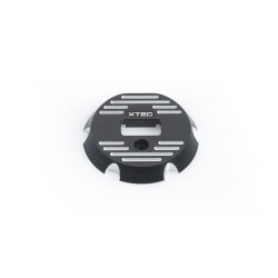 LRP 520500 X22 Aluminium Endplatte - schwarz