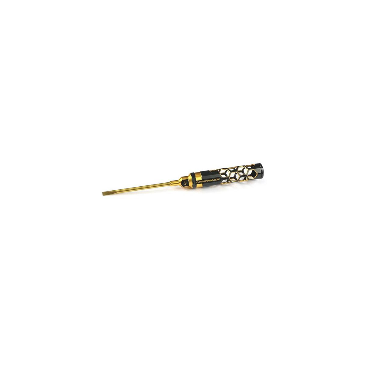 ArrowMax Flat Head Screwiver 4.0 x 100 mm Black Golden...