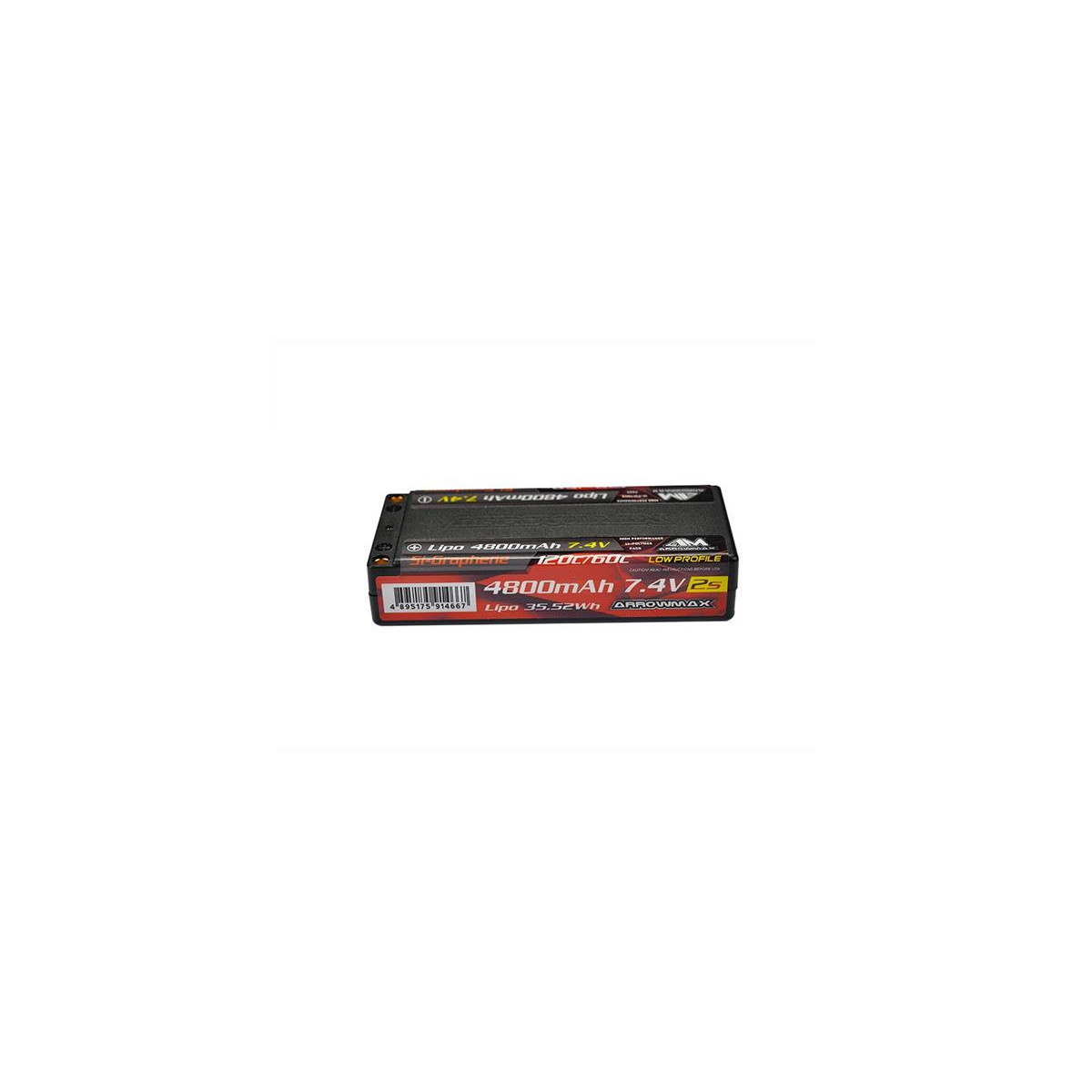 ArrowMax sur le LIPO 4800mAh Low Profile Petite-7.4V 60C...