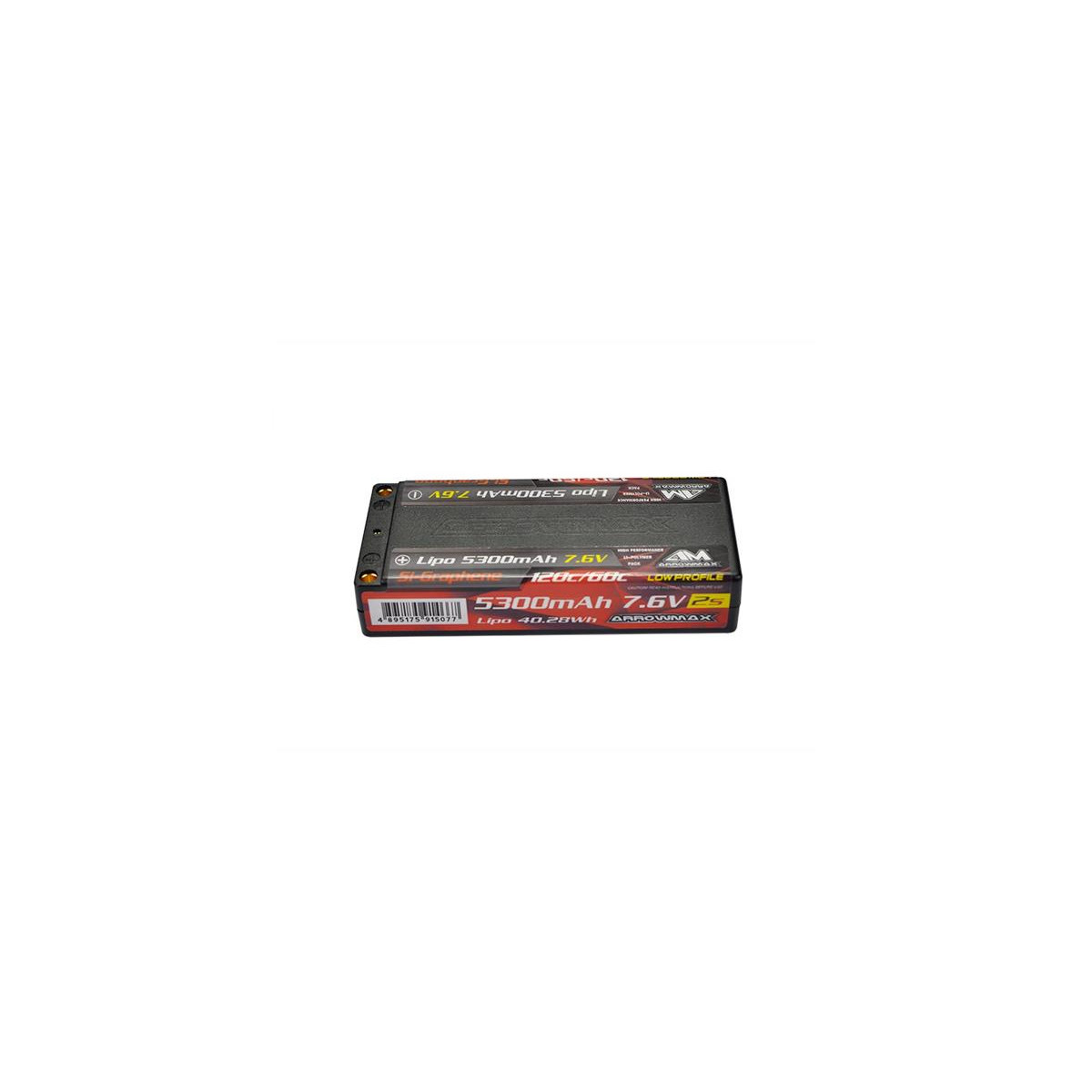 ArrowMax sur le LIPO 5300mAh Low Profile Petite-7.6V 60C...