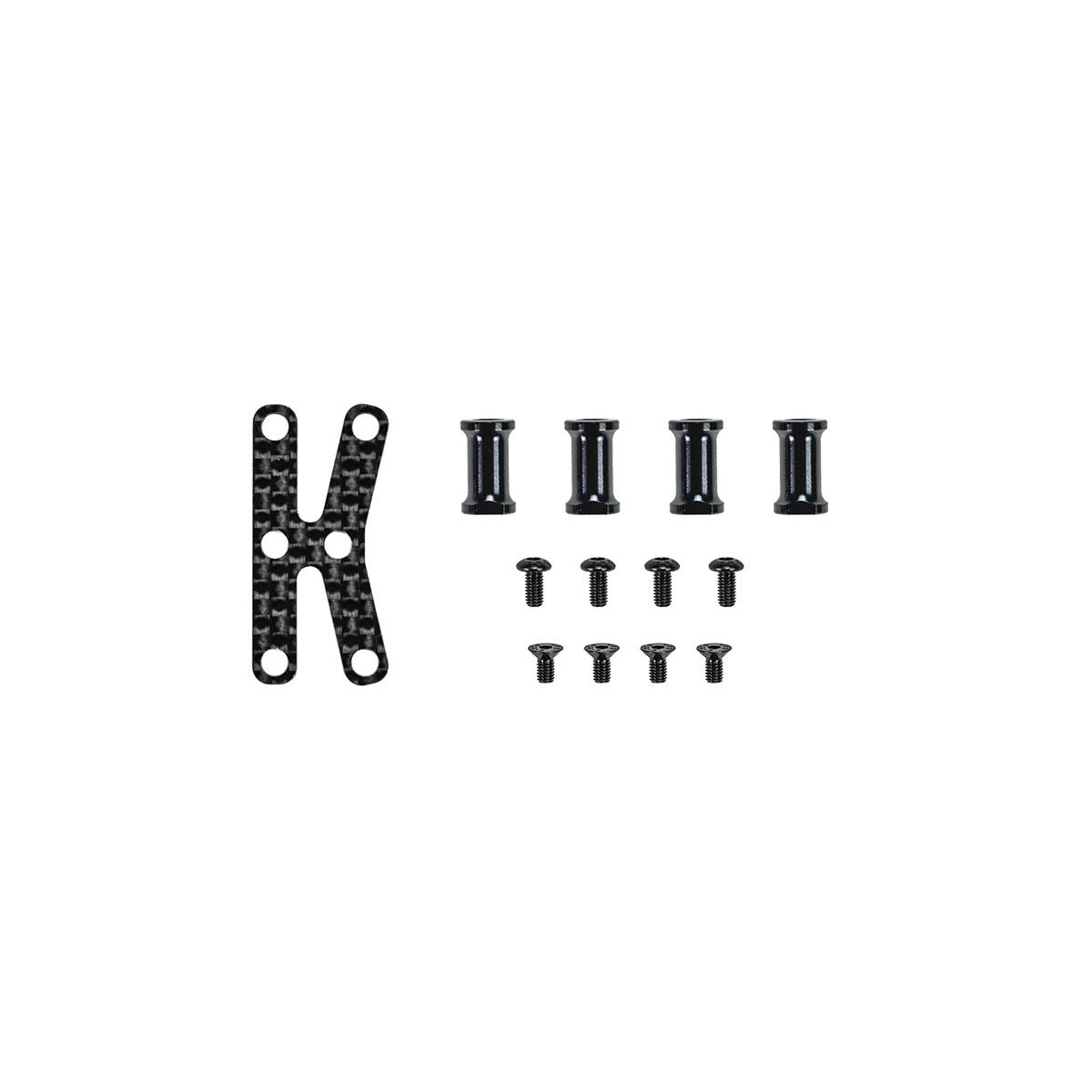 Chassis center stiffner set rr X20 (SER401874)