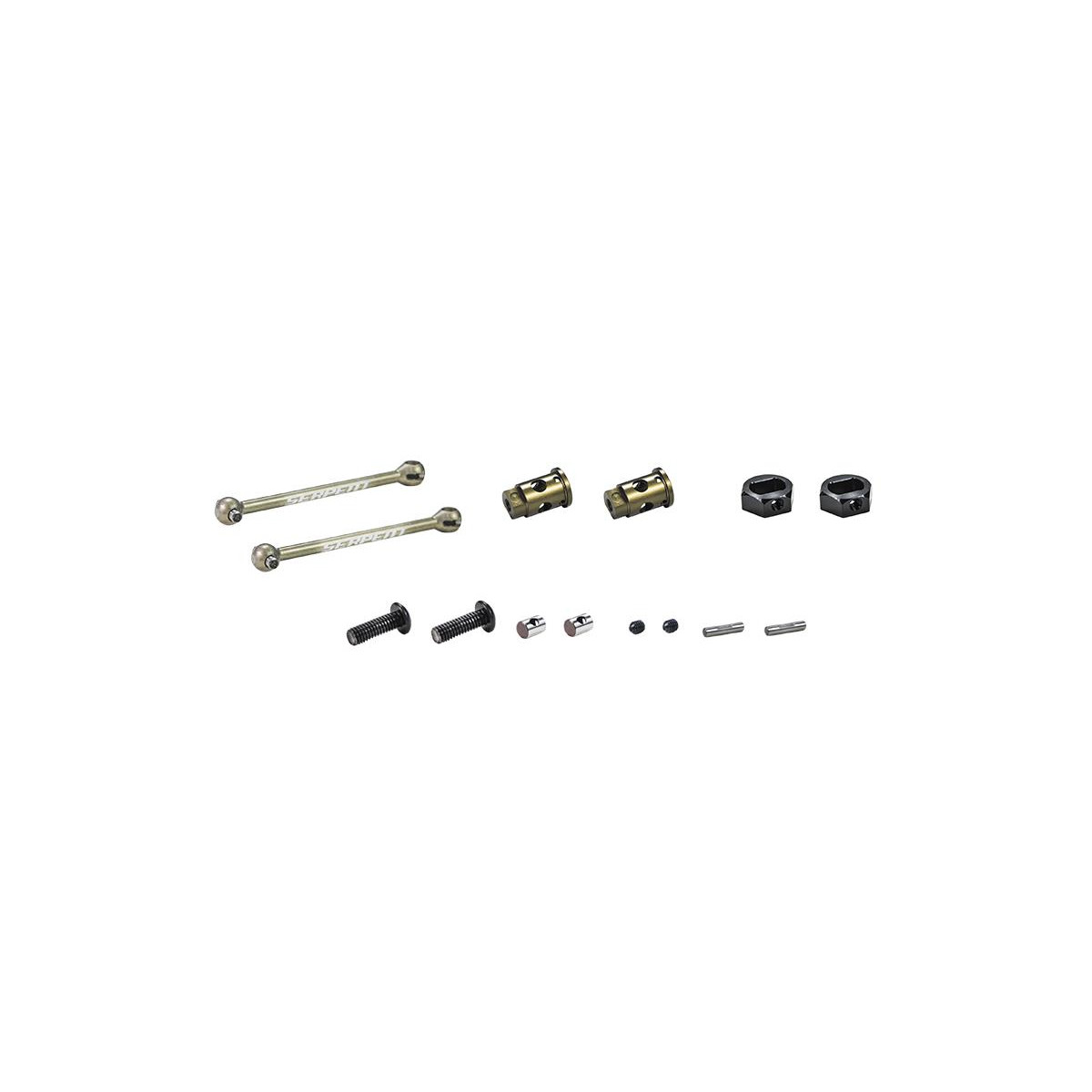 Serpent Wheelaxle set CVD alu 0mm V2 (2) (SER804446)...