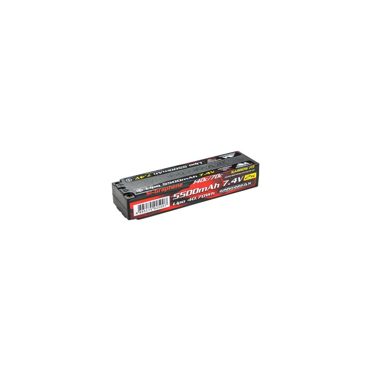 Arrowmax AM Lipo 5500mAh 2S TC Narrow - 7.4V 70C...