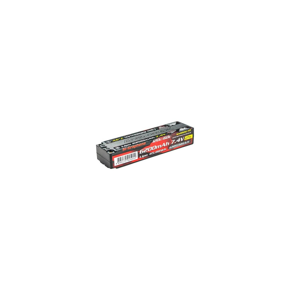 ArrowMax sur Lipo 6200mAh 2S TC TC NARTRI-7.4V 60C...