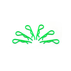 Body Clip 1/8 - Fluorescent Green  (6)