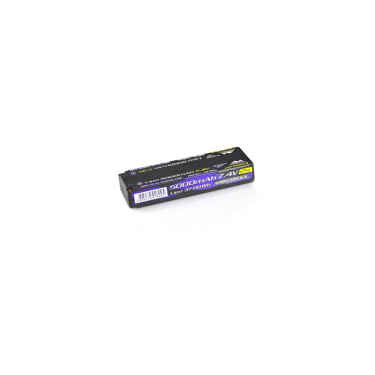 Arrowmax AM Lipo 5000mAh 2S TC Low Profile - 7.4V 55C...