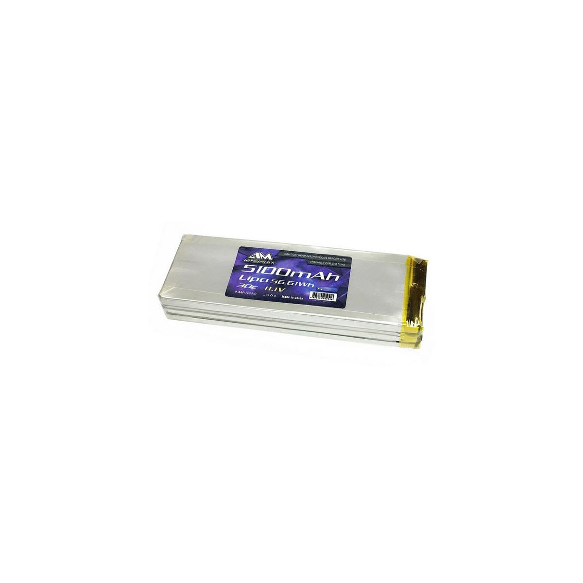 AM Lipo 5100mAh 3S - 11.1V 30C Specially For Boat Use