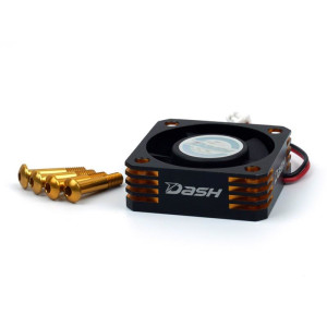 Dash Dash Ultra High Speed ESC Cooling Fan 30x30x10mm (Alu) Black Golden DA-770108