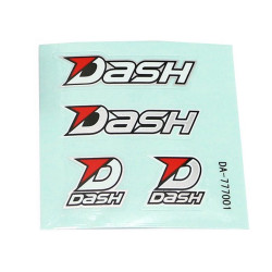 Dash Dash Decal ( 70 X 70 mm) Black / White / Silver...