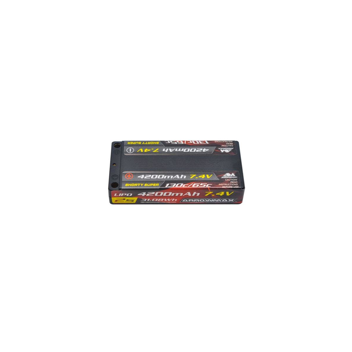 Arrowmax AM Lipo 4200mAh 2S Shorty Super LCG - 7.4V 65C...