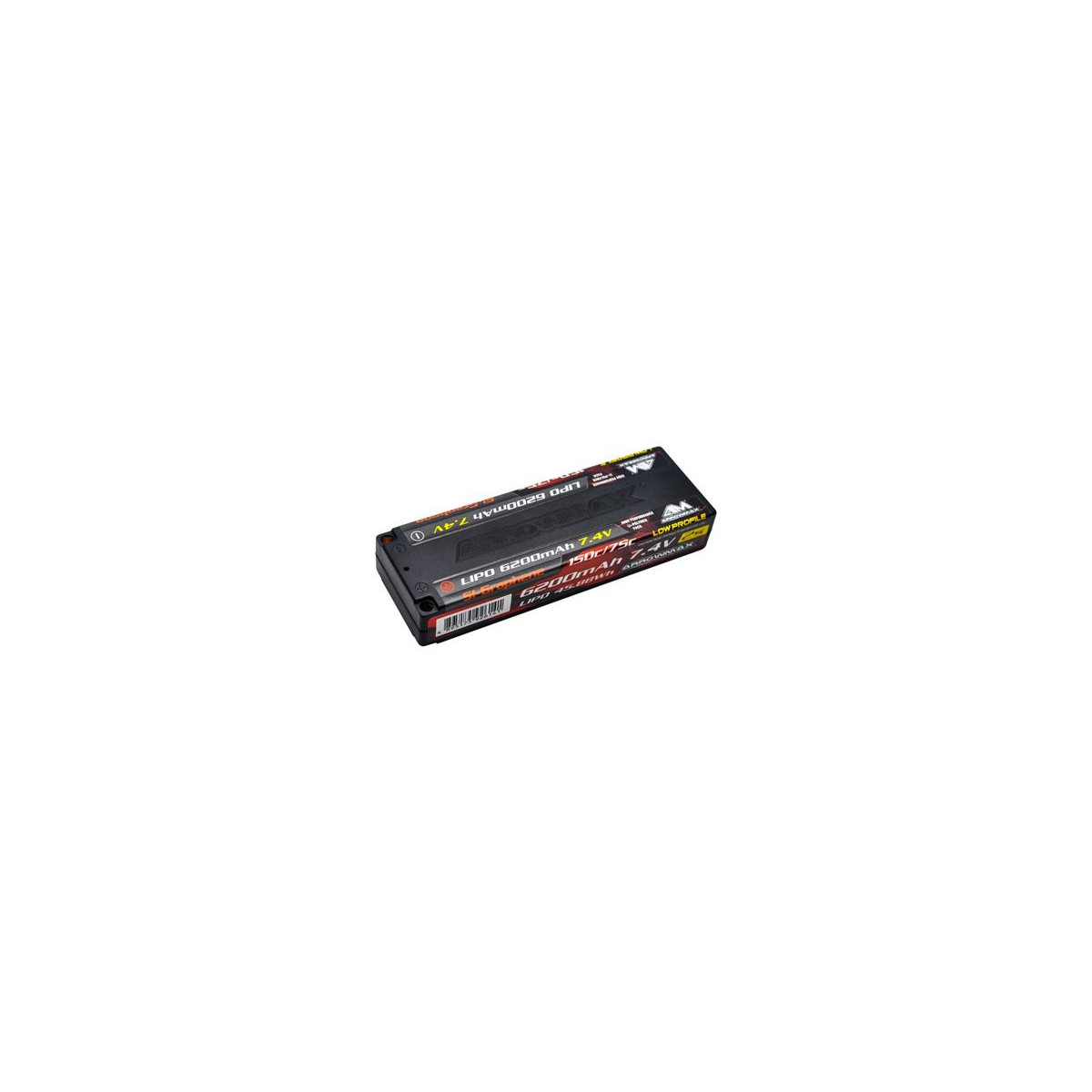 ArrowMax sur Lipo 6200mAh 2S TC Low Profil-7.4V 75C...