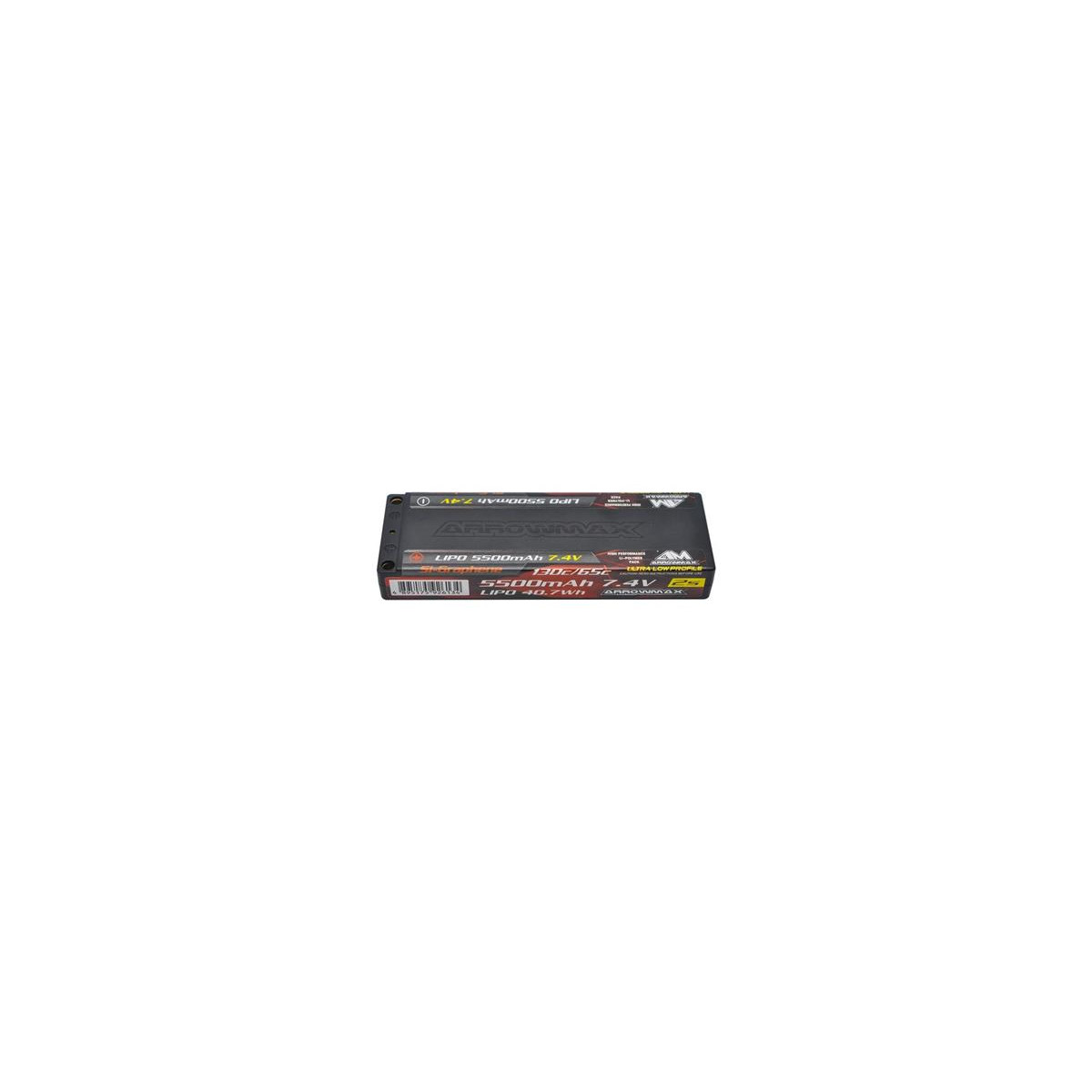 ArrowMax sur Lipo 5500mAh 2S TC TC Ultra Low Profile-7.4V...