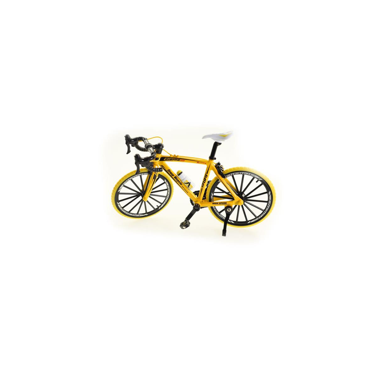 TSP-Racing TSP-601802 RC Model Deco Bike 20x12cm - yellow