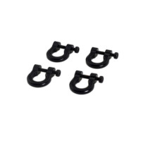 Aluminum Alloy Tow Shackle for 1/10 Crawler -  Black