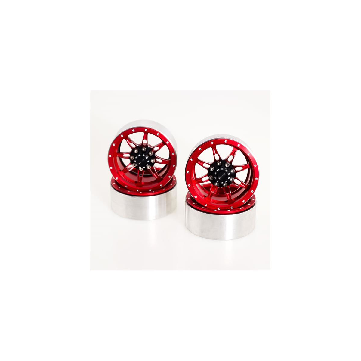 1.9" Aluminum Beadlock Crawler Wheels 4pcs - Spider...