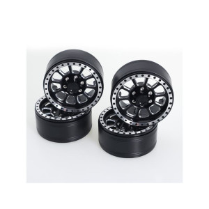 1.9" Aluminum Beadlock Crawler Wheels 4pcs - Ten - Black - 4pcs