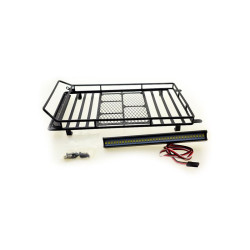 TSP-Racing TSP-601844 Roof Luggage Rack with LED Light Bar for 1/10 RC Cars
