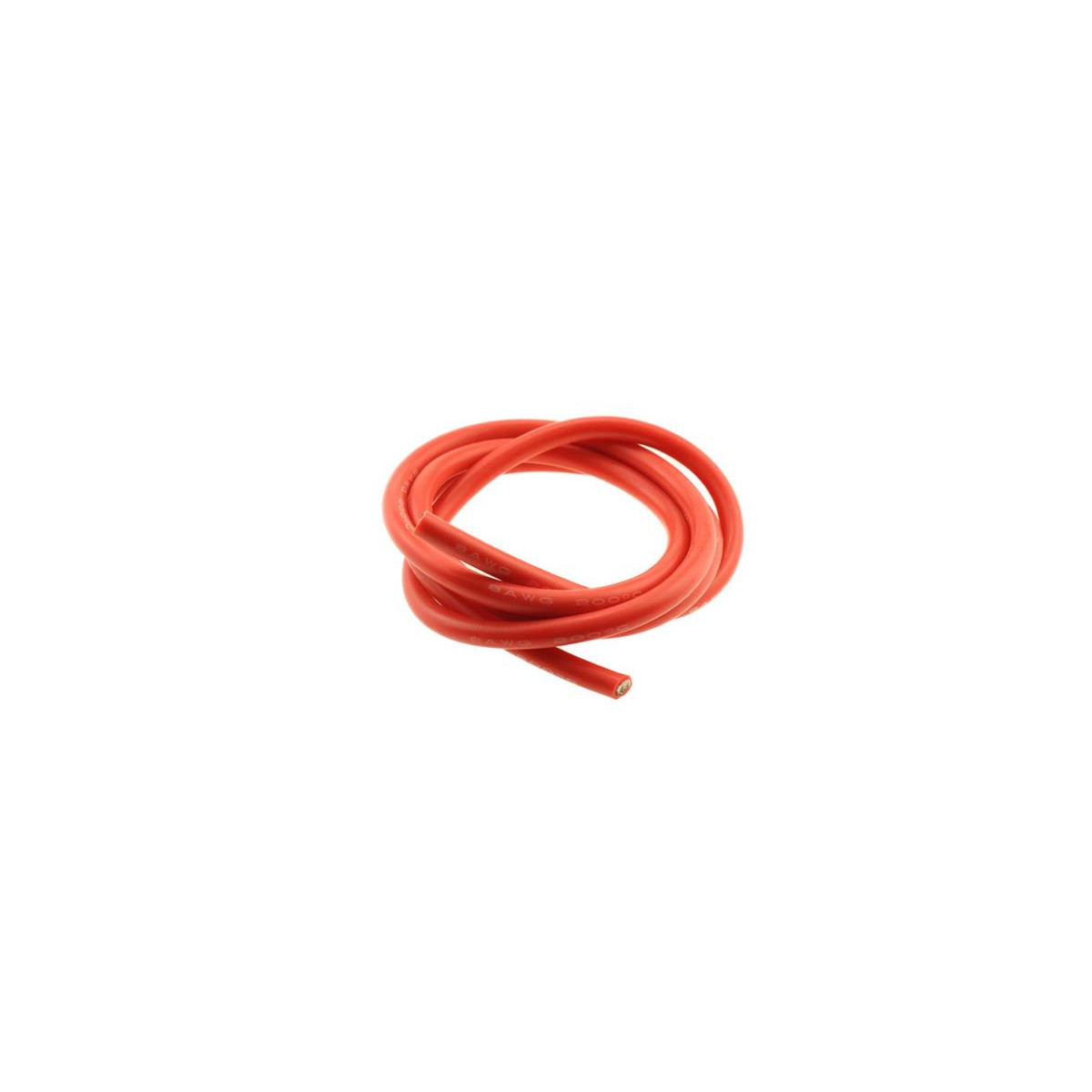 TSP-Racing TSP-500016 8AWG  1m Silicon Kabel red