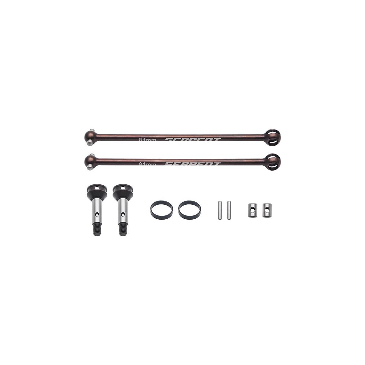 Serpent CVD wheelaxle set fr 85mm (2) SRX Gen3...