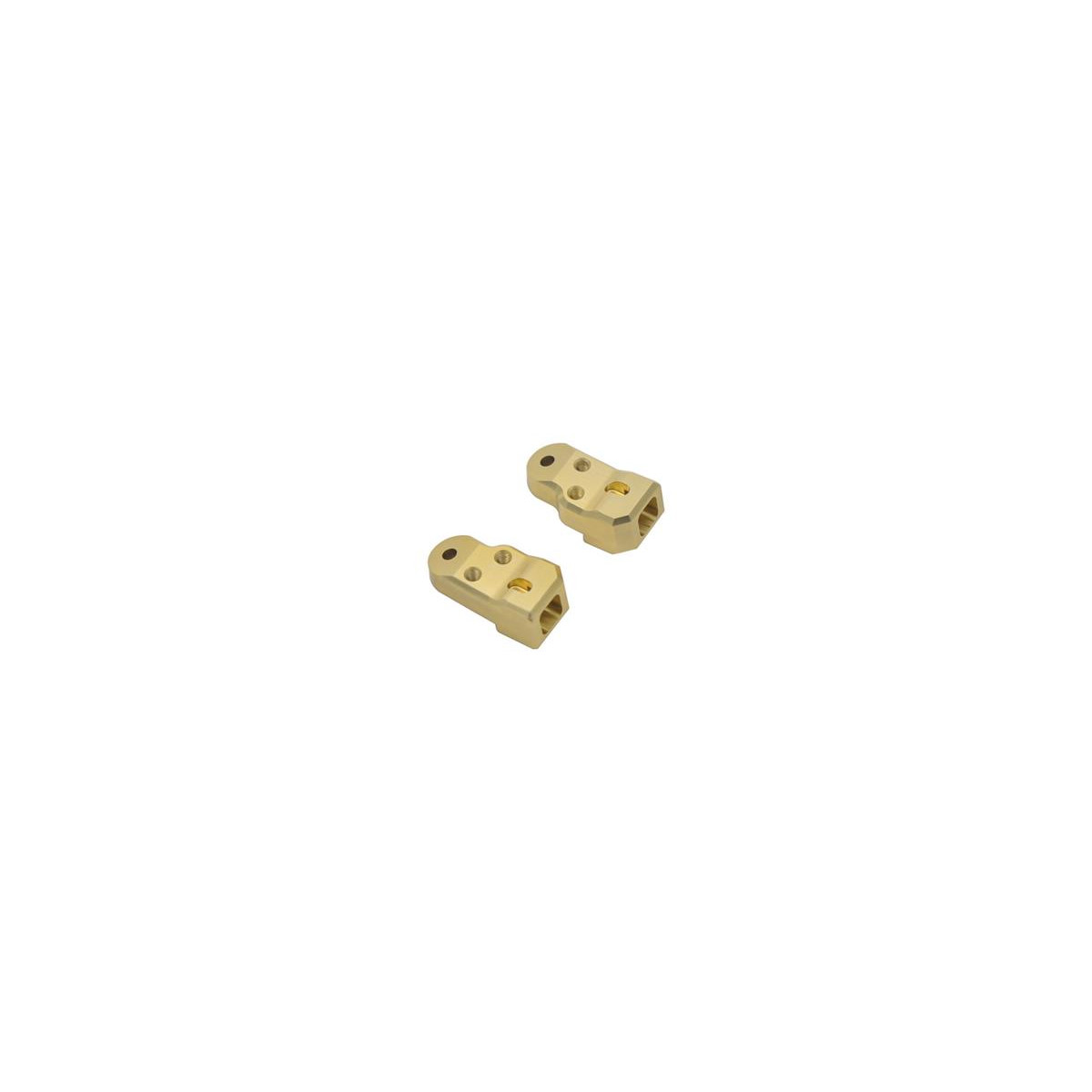 Serpent | Suspension bracket fr-rr L+R Brass SRX4 Gen3...