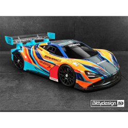 BittyDesign - Seven65 1/8 GT clear body 325mm, short wheelbase (SWB), 1mm thick BD-GT8-S65