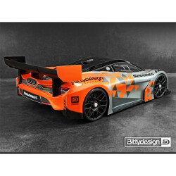 BittyDesign - Seven65 1/8 GT clear body 325mm, short wheelbase (SWB), 1mm thick BD-GT8-S65