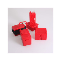 1/10 RC Decorative 5Pcs Tool Case Scale Accessories red