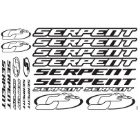 Serpent Decal black/white 1/8 (2) SER1888
