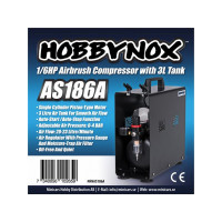 HOBBYNOX Airbrush Kompressor 1/6HP mit 3L Tank (0-4BAR)