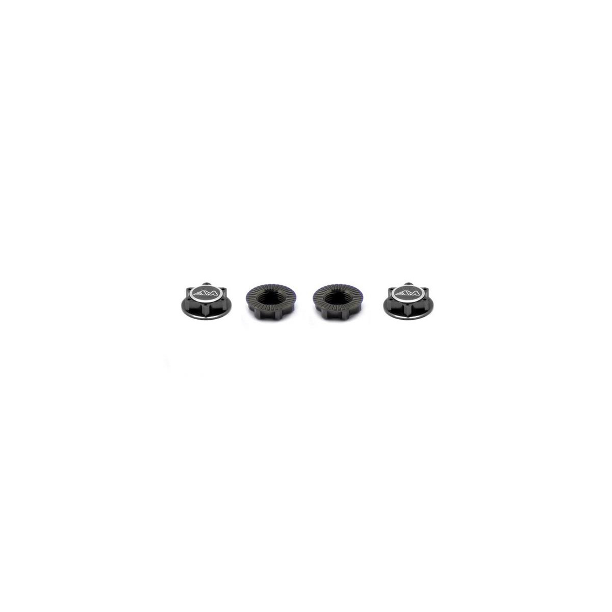 Alu 1/8Th Wheel Nuts Closed End / Lightweight (Gray) (4)