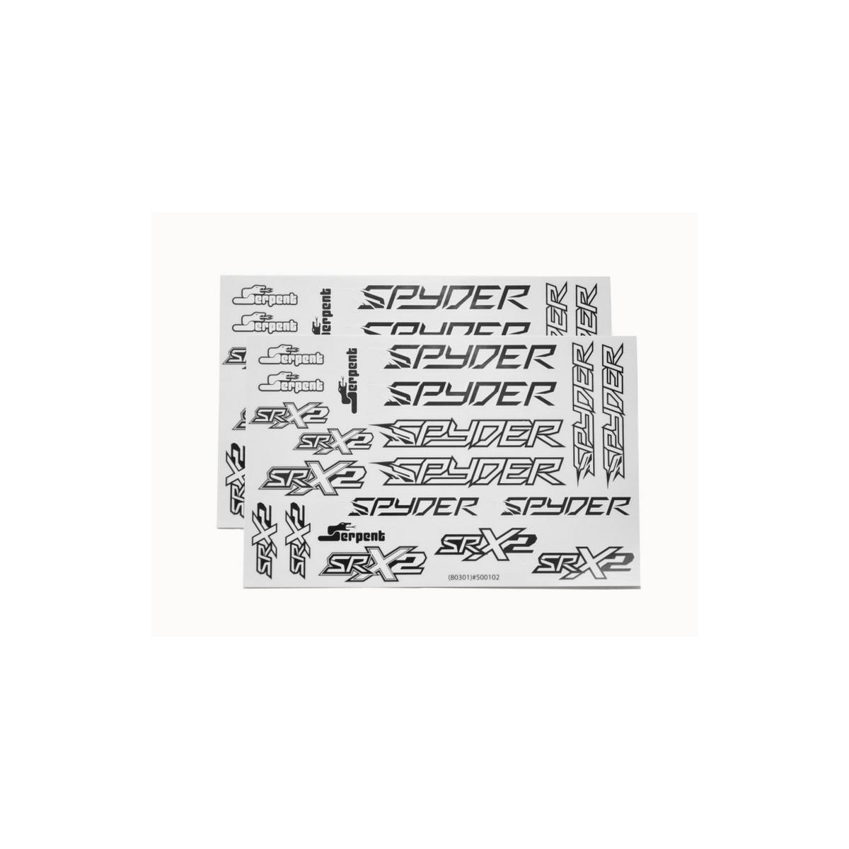 Decal sheet spyder black/white (2)