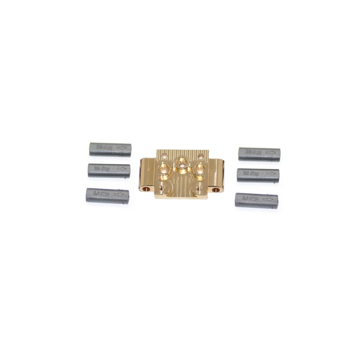 Serpent | Front bulkhead brass SRX2 SER500251