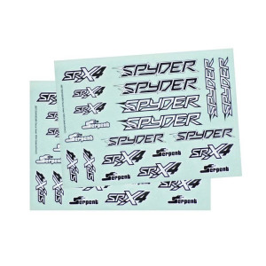 Decal sheet SRX4 black/white (2)