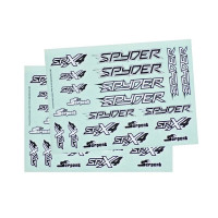 Decal sheet SRX4 black/white (2)