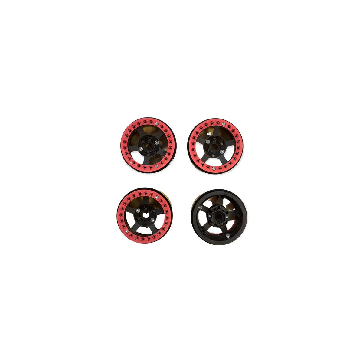 1.9" Aluminum Beadlock Crawler Wheels 4pcs - 5Stars...