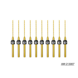 Arrowmax 0.7mm -10 PCS HSS Drill Bits (2.35mm) AM -213007