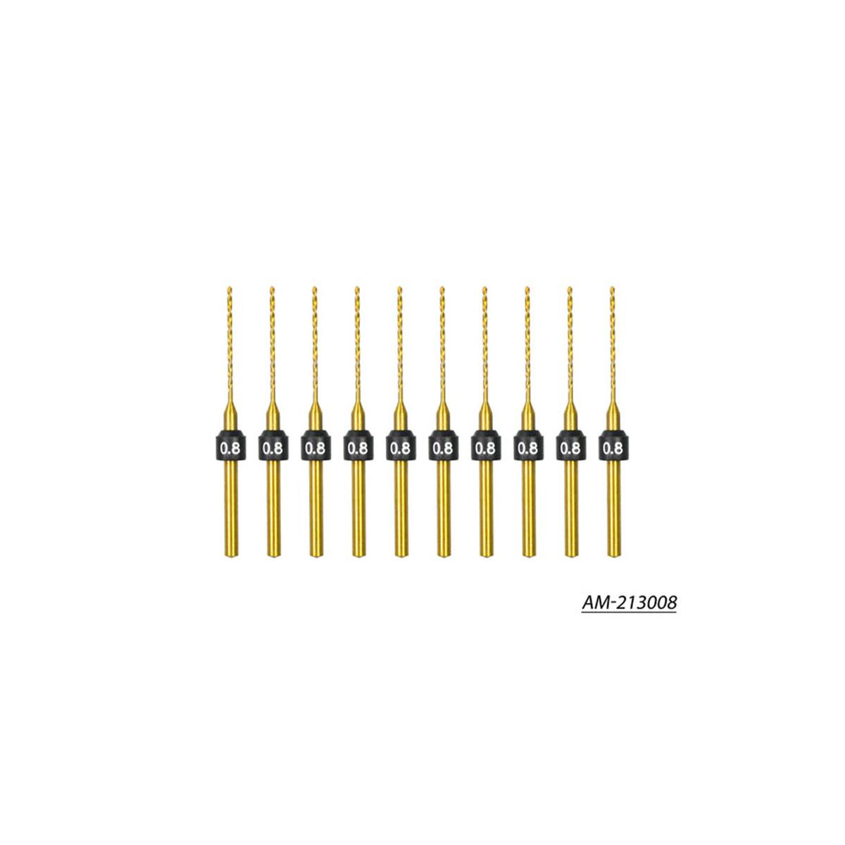 Arrowmax 0.8mm -10 PCS HSS Drill Bits (2.35mm) AM -213008