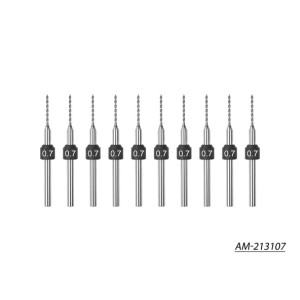 ArrowMax 0,7 mm -10 PCS PCB Shanksten Carbure Micro Drill Bits Set (2,35 mm) AM -213107