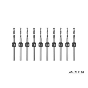 Arrowmax 1.8mm -10 PCS PCB Sungsten Carbide Micro Drill Bits Set (2.35mm) AM -213118