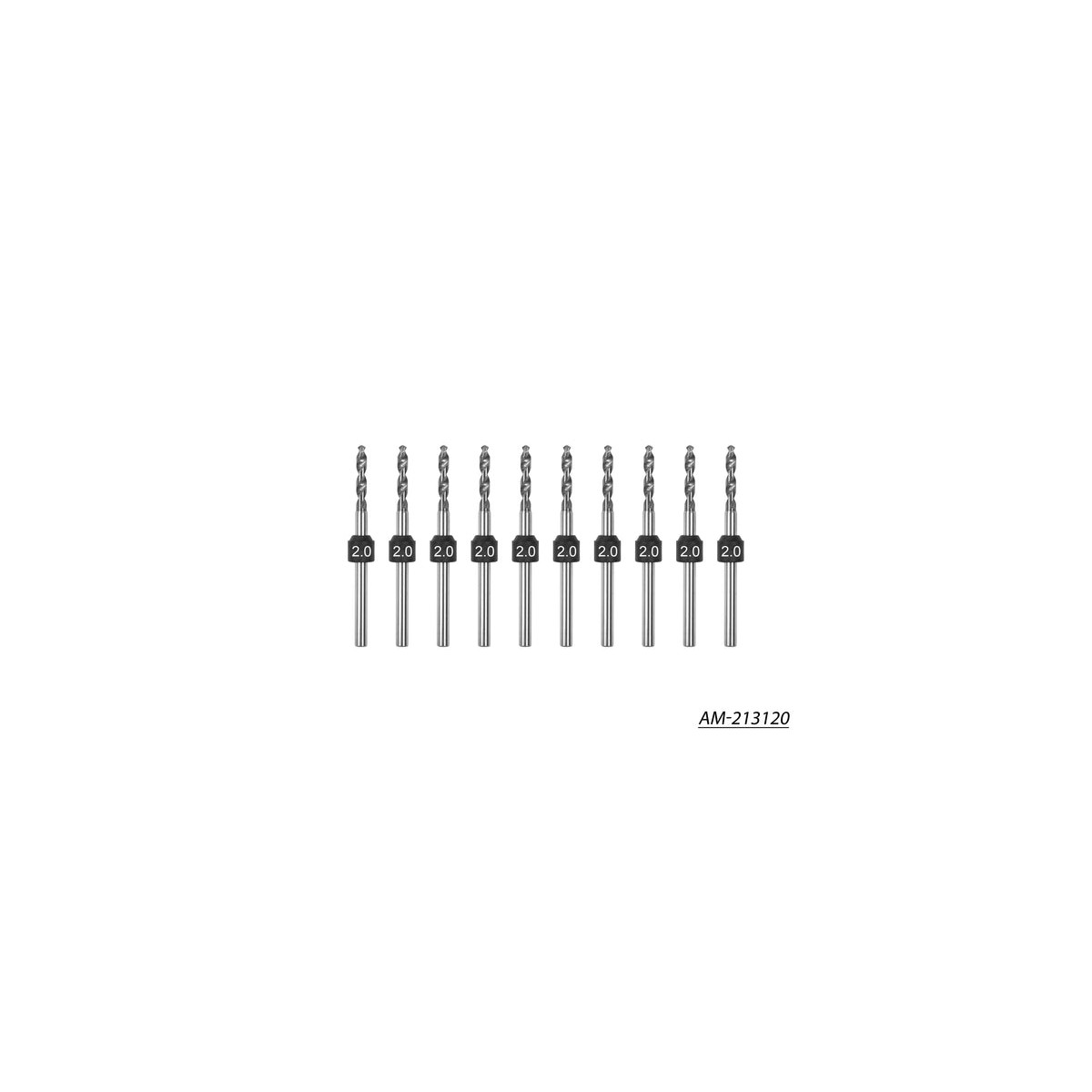 Arrowmax 2.0mm -10 Pcs PCB Shank Tungsten Carbide Micro...