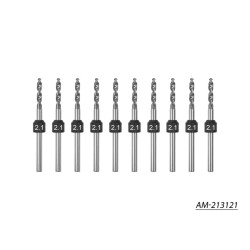 Arrowmax 2.1mm -10 Pcs PCB Shank Tungsten Carbide Micro...