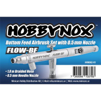 HOBBYNOX FLOW-BF Airbrush Bottom Feed 0.5mm 1.8m Hose HN002-01