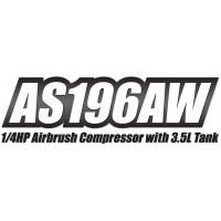 HOBBYNOX Airbrush Kompressor 1/4HP mit 3.5L Tank (0-6BAR) HNAS196AW