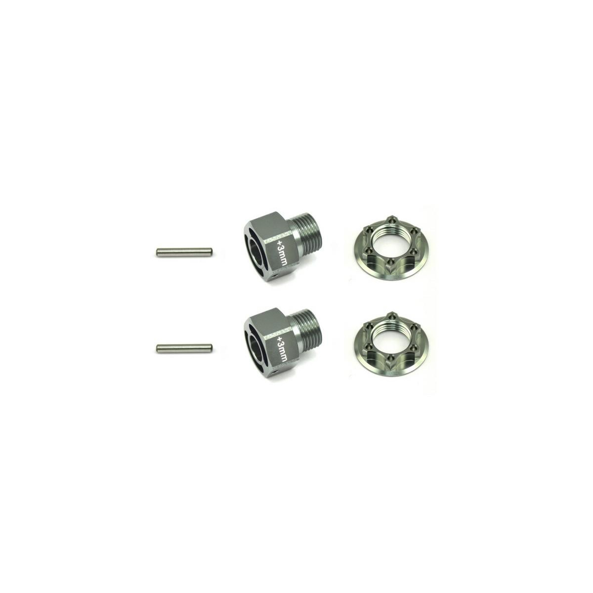 Wheelhexagon light +3mm /nut/pin (2)