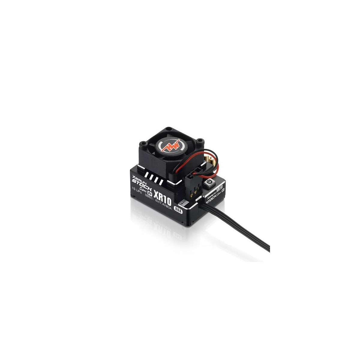 Xerun XR10 Stock Spec Brushless ESC 80A, 1s LiPo, BEC 3A