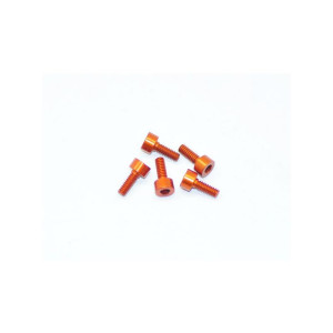 Alu Screw Allen Cilinder Head M2.2X6 Orange (7075) (5)